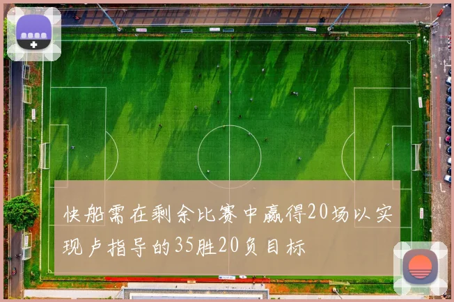 快船需在剩余比赛中赢得20场以实现卢指导的35胜20负目标